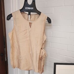 Sleeveless Tan Top, Large